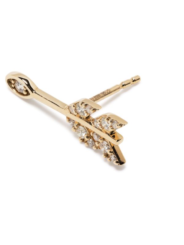 Sydney Evan 14K Yellow Gold Marquis Eye Arrow Stud Earrings | Browns Fine Earrings