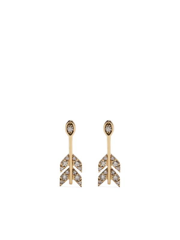 Sydney Evan 14K Yellow Gold Marquis Eye Arrow Stud Earrings | Browns Fine Earrings
