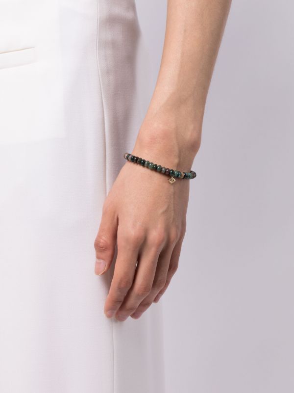 Sydney Evan 14K Yellow Gold Medium Evil Eye Agate Bracelet | Browns Bracelets