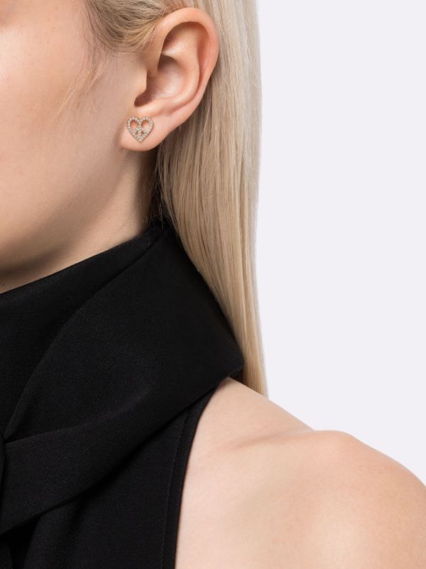 Sydney Evan 14K Yellow Gold Peace Heart Diamond Single Stud Earring | Browns Fine Earrings