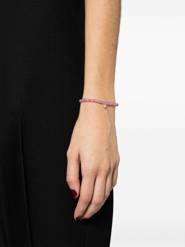 Sydney Evan 14K Yellow Gold Playing Card Heart Sapphire Bracelet | Browns Bracelets