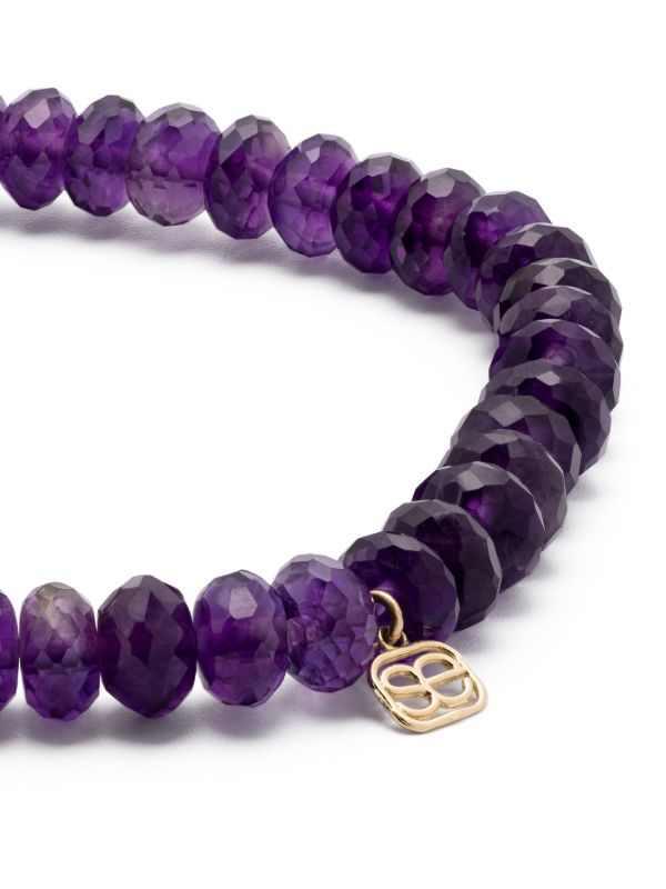 Sydney Evan 14K Yellow Gold Starburst Amethyst And Diamond Bracelet | Browns Fine Bracelets
