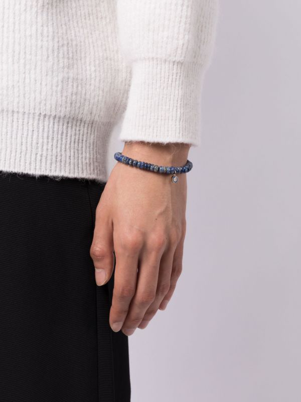 Sydney Evan 14K Yellow Gold Station Lapis Lazuli And Diamond Bracelet | Browns Bracelets