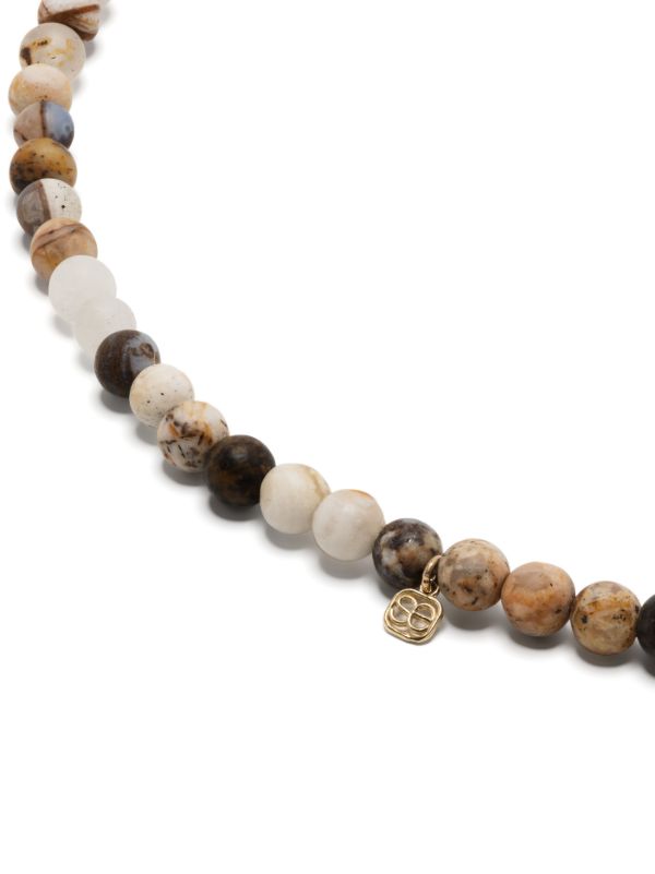 Sydney Evan 14K Yellow Gold Tiny Evil Eye Opal And Diamond Necklace | Browns Necklaces