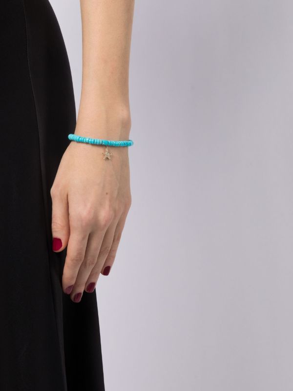 Sydney Evan 14K Yellow Gold Turquoise Beaded Bracelet | Browns Fine Bracelets