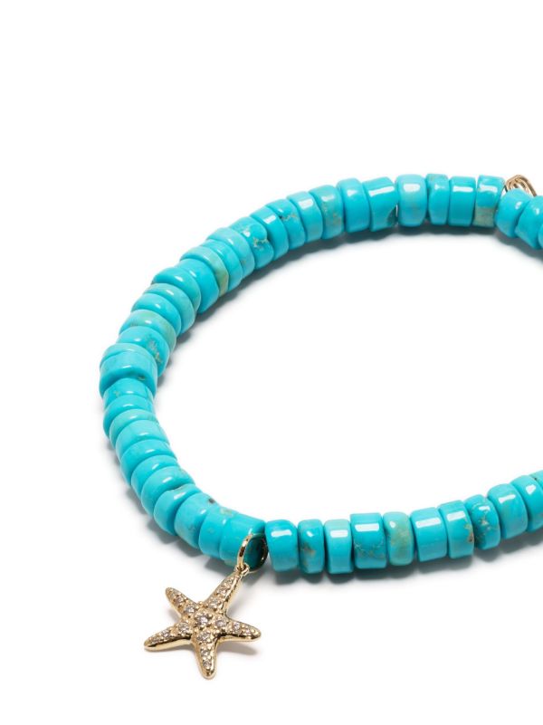 Sydney Evan 14K Yellow Gold Turquoise Beaded Bracelet | Browns Fine Bracelets