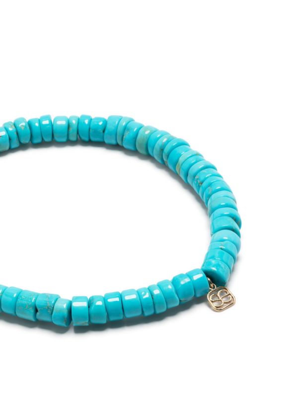 Sydney Evan 14K Yellow Gold Turquoise Beaded Bracelet | Browns Fine Bracelets