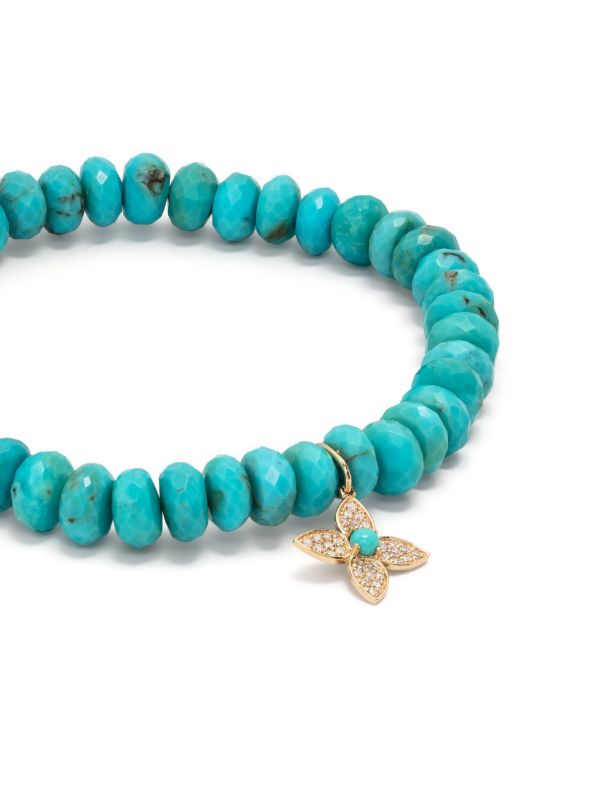 Sydney Evan 14K Yellow Gold Turquoise Beaded Bracelet | Browns Fine Bracelets