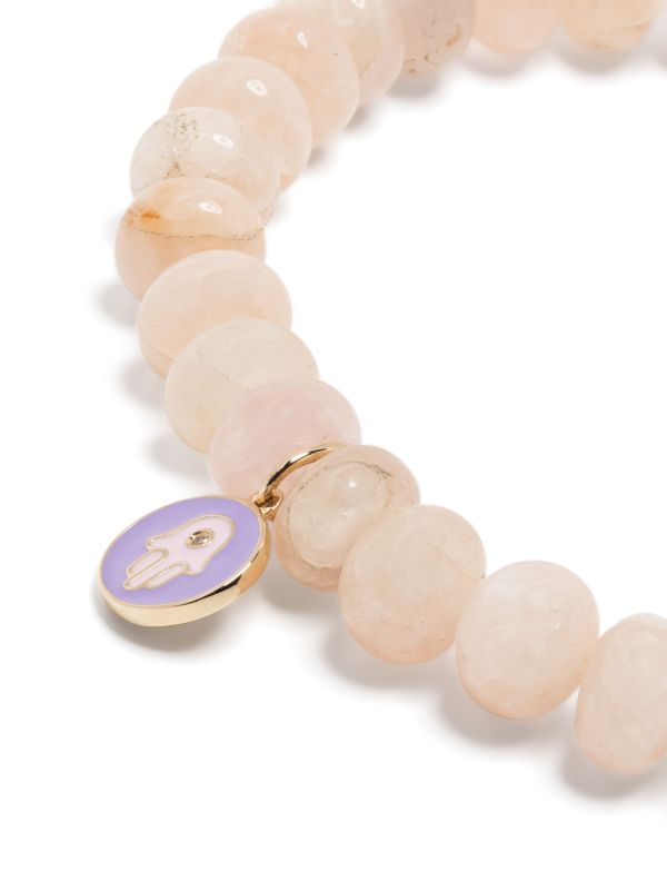 Sydney Evan 14kt Gold And Diamond Morganite Bracelet | Browns Fine Bracelets