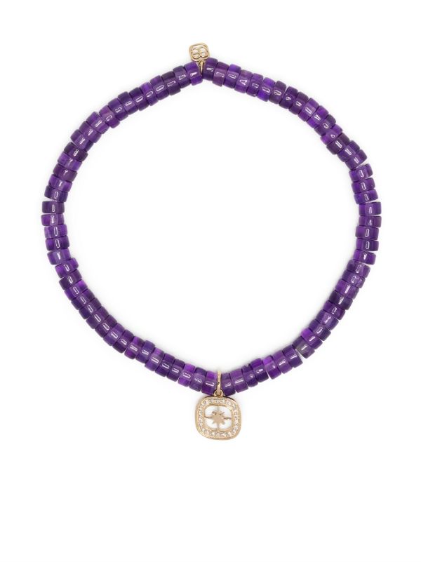 Sydney Evan 14kt Starburst Amethyst Bracelet | Browns Fine Bracelets