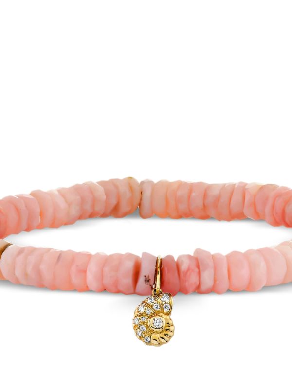 Sydney Evan 14kt Yellow Gold Small Nautilus Opal And Diamond Bracelet | Browns Fine Bracelets