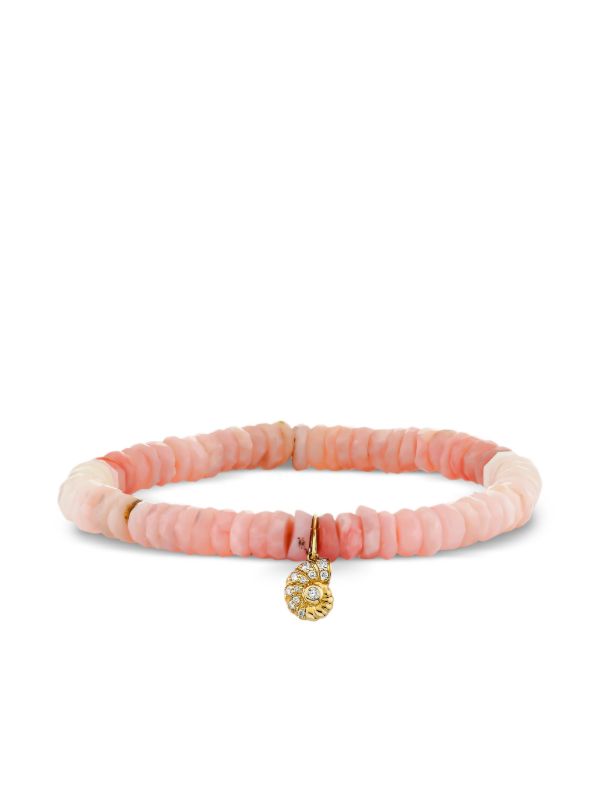 Sydney Evan 14kt yellow gold small Nautilus opal and diamond bracelet | Browns Fine Bracelets