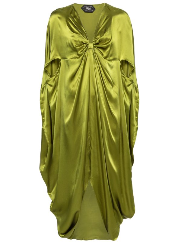 Taller Marmo Green Azores Silk-Satin Dress | Browns Cocktail & Party Dresses