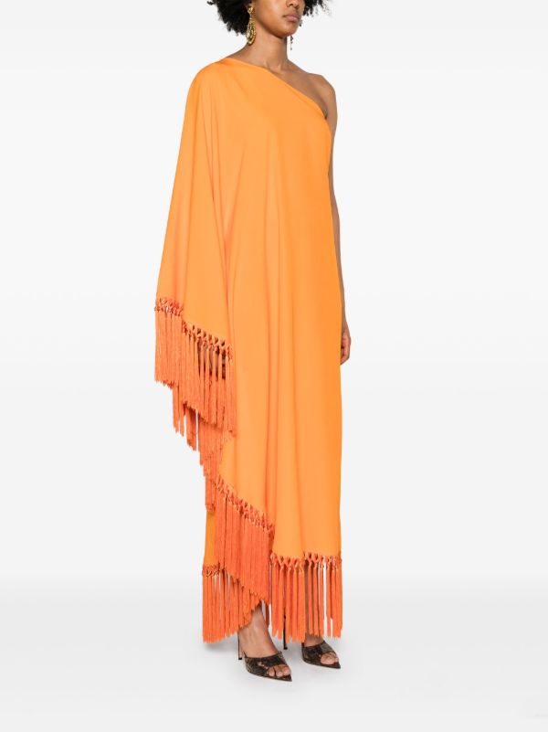 Taller Marmo Orange Spritz One Shoulder Dress | Browns Cocktail & Party Dresses