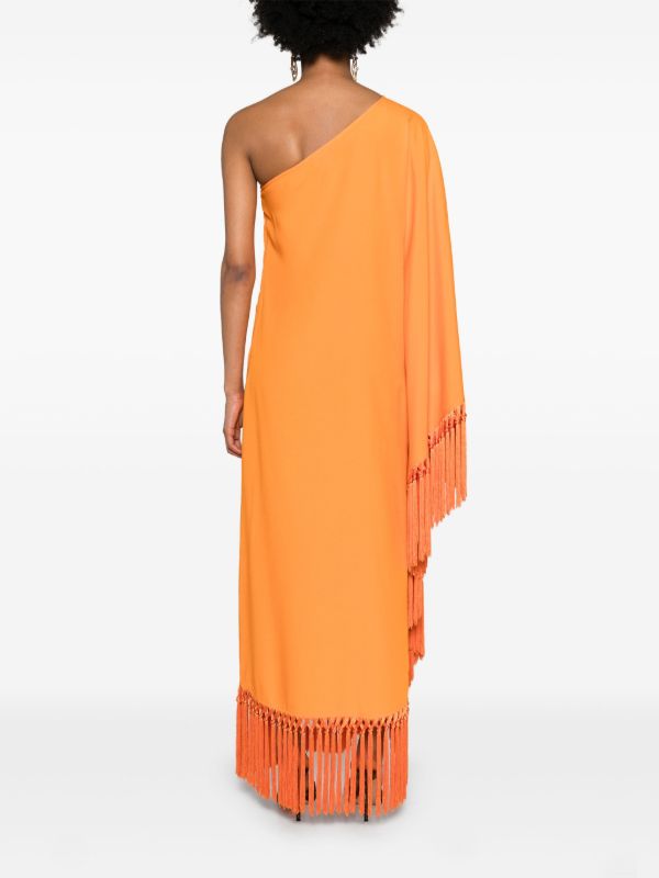 Taller Marmo Orange Spritz One Shoulder Dress | Browns Cocktail & Party Dresses