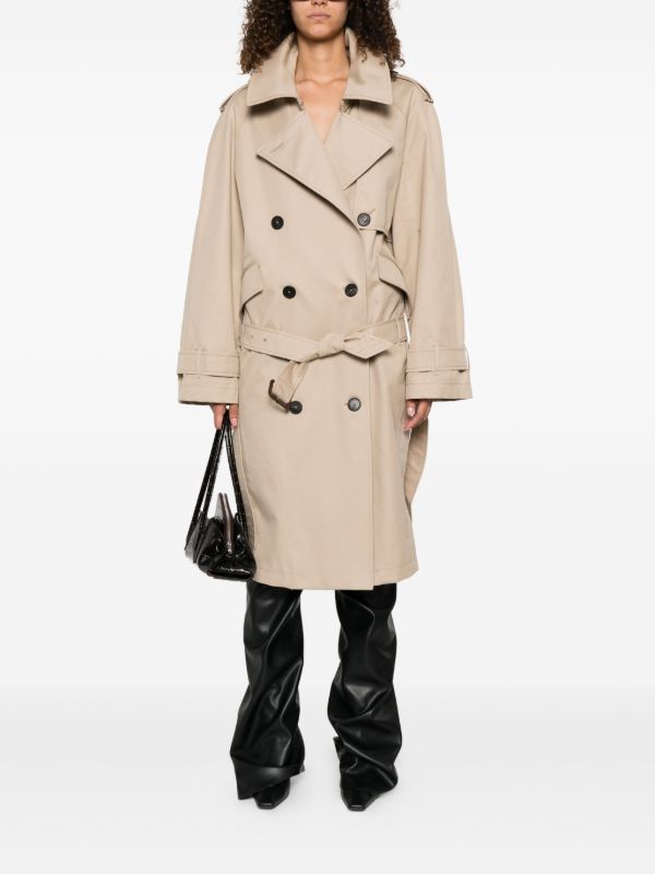 The Attico Double-breasted Trench Coat | Browns Double Breasted & Peacoats