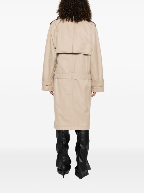 The Attico Double-breasted Trench Coat | Browns Double Breasted & Peacoats