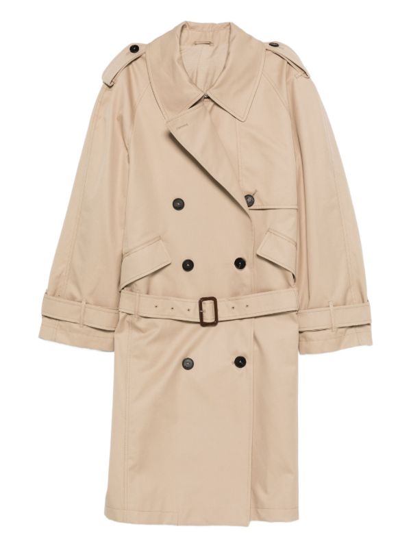 The Attico double-breasted trench coat | Browns Double Breasted & Peacoats