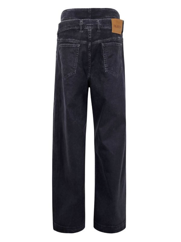 The Attico Double-Waistband Straight Jeans | Browns Straight-Leg Jeans