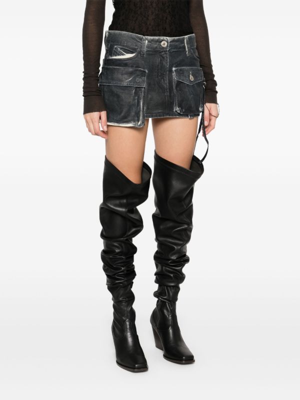 The Attico Fay Mini Skirt | Browns Denim Skirts