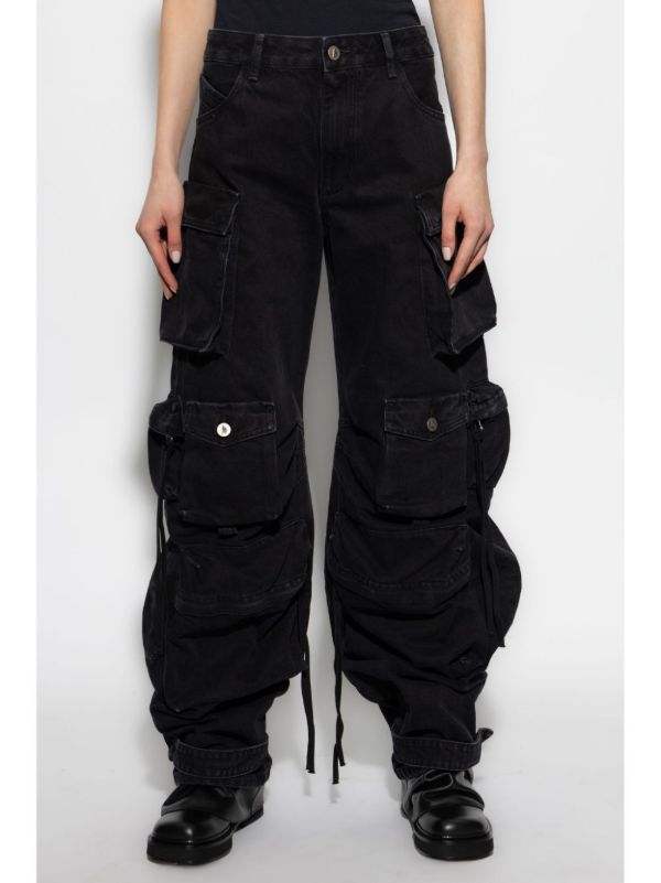 The Attico Fern Cargo Jeans | Browns Wide-Leg Jeans