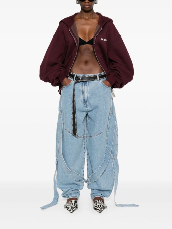 The Attico Multi-string Jeans | Browns Wide-Leg Jeans