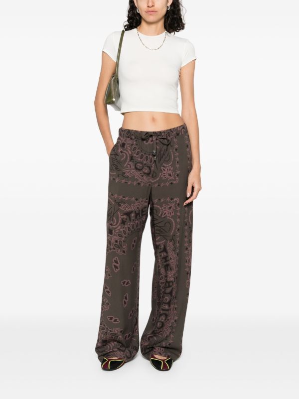 The Attico Paisley-print Trousers | Browns Wide-Leg Pants