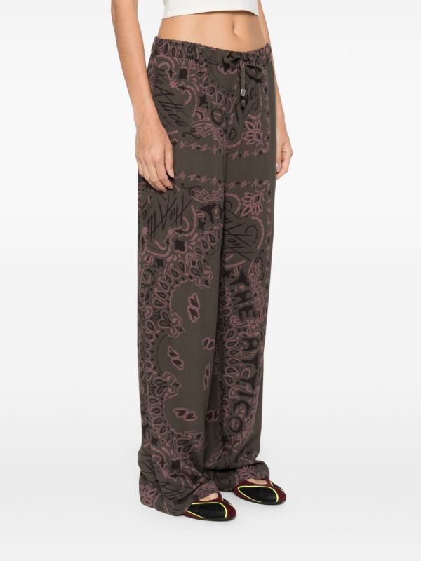 The Attico Paisley-print Trousers | Browns Wide-Leg Pants