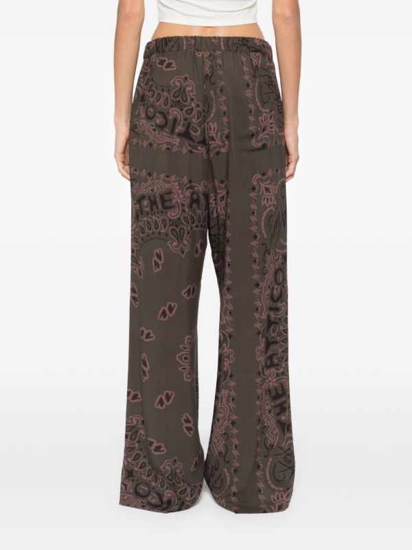 The Attico Paisley-print Trousers | Browns Wide-Leg Pants