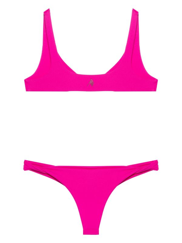 The Attico Pink Twisted Bikini | Browns Bikinis