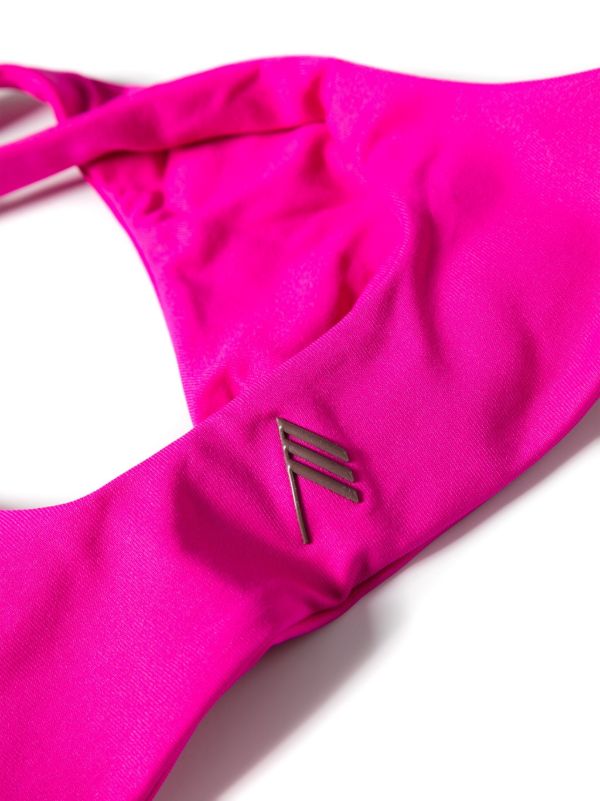 The Attico Pink Twisted Bikini | Browns Bikinis