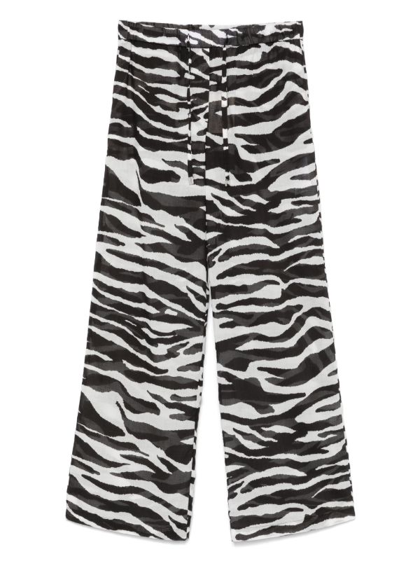 The Attico zebra-print trousers | Browns Wide-Leg Pants