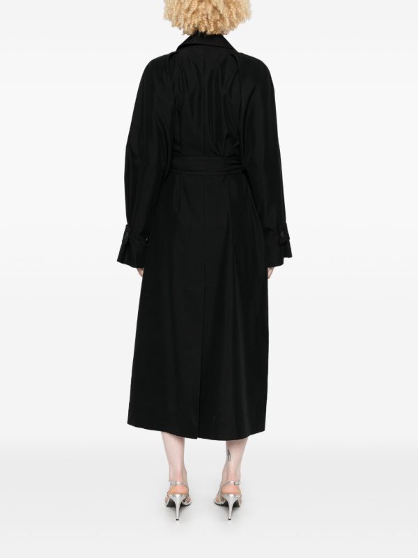 The Frankie Shop Black Astoria Coat | Browns Trench Coats & Raincoats