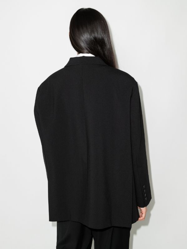 The Frankie Shop Black Bea Oversized Blazer | Browns Suit Jackets