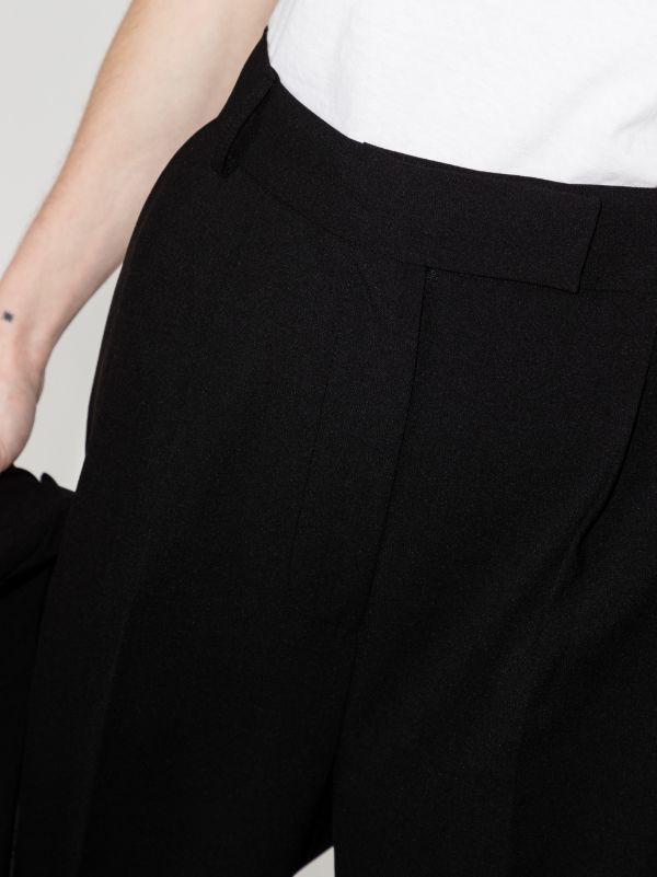 The Frankie Shop Black Bea Straight-leg Trousers | Browns Suit Trousers