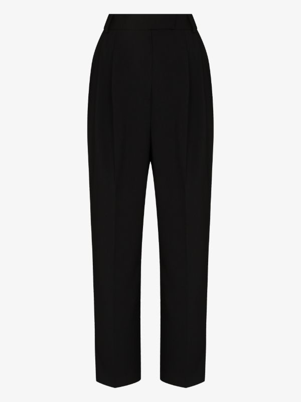 The Frankie Shop black Bea straight-leg trousers | Browns Suit Trousers