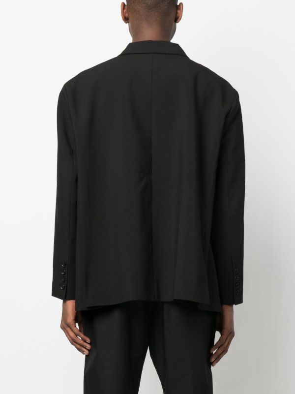 The Frankie Shop Black Beo Single-Breasted Blazer | Browns Blazers