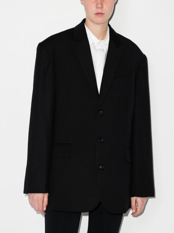 The Frankie Shop Black Gelso Oversized Blazer | Browns Suit Jackets
