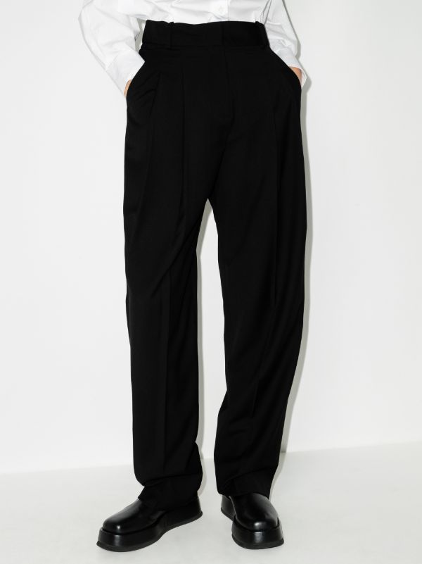 The Frankie Shop Black Gelso Straight-leg Trousers | Browns Suit Trousers