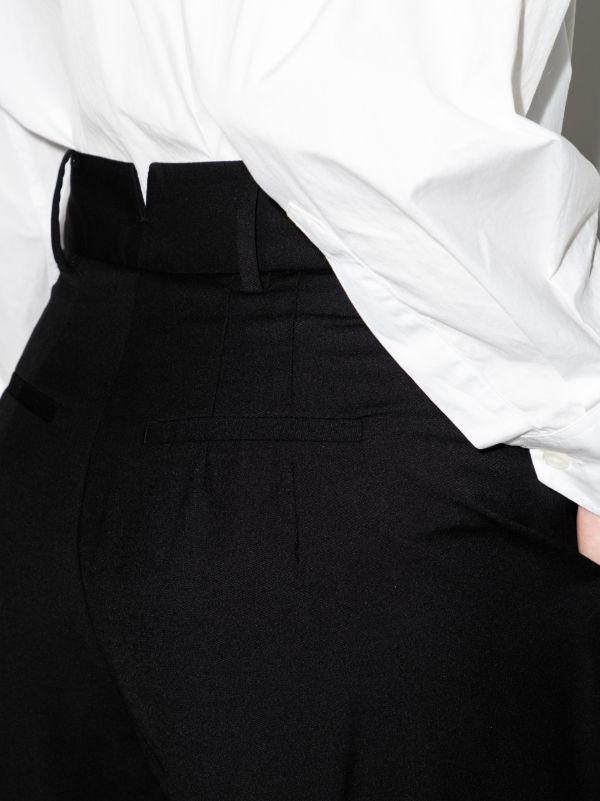 The Frankie Shop Black Gelso Straight-leg Trousers | Browns Suit Trousers