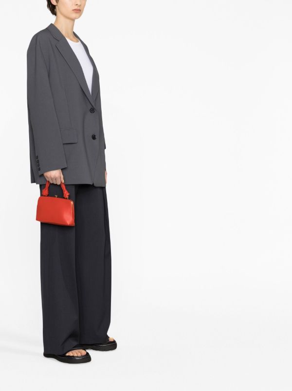 The Frankie Shop Grey Bea Oversized Blazer | Browns Suit Jackets