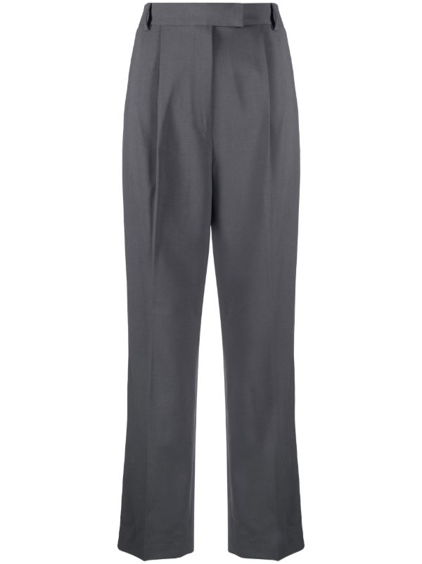 The Frankie Shop grey Bea straight-leg trousers | Browns Suit Trousers