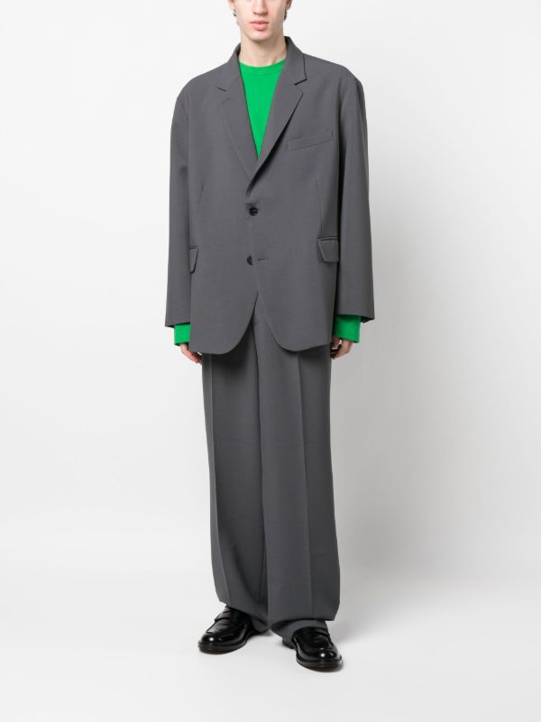 The Frankie Shop Grey Beo Oversized Blazer | Browns Suit Jackets