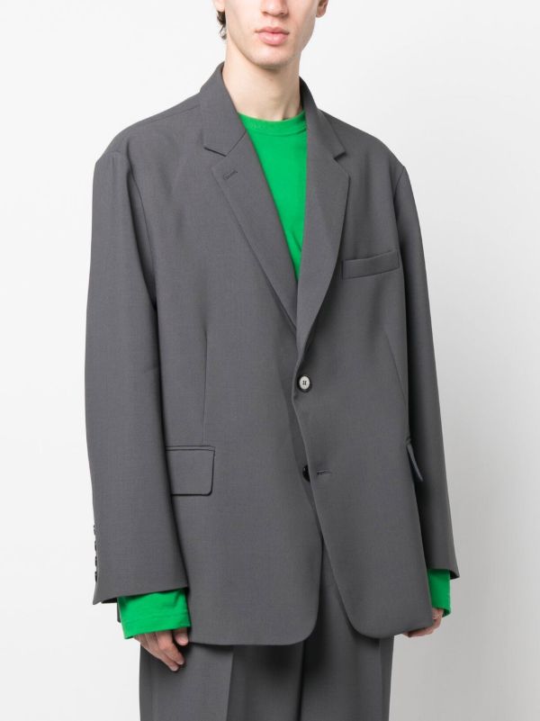 The Frankie Shop Grey Beo Oversized Blazer | Browns Suit Jackets