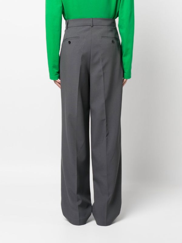 The Frankie Shop Grey Beo Straight-leg Trousers | Browns Suit Trousers