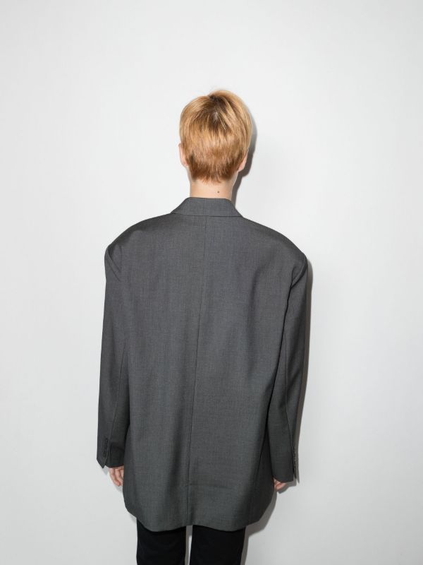 The Frankie Shop Grey Gelso Oversized Blazer | Browns Suit Jackets