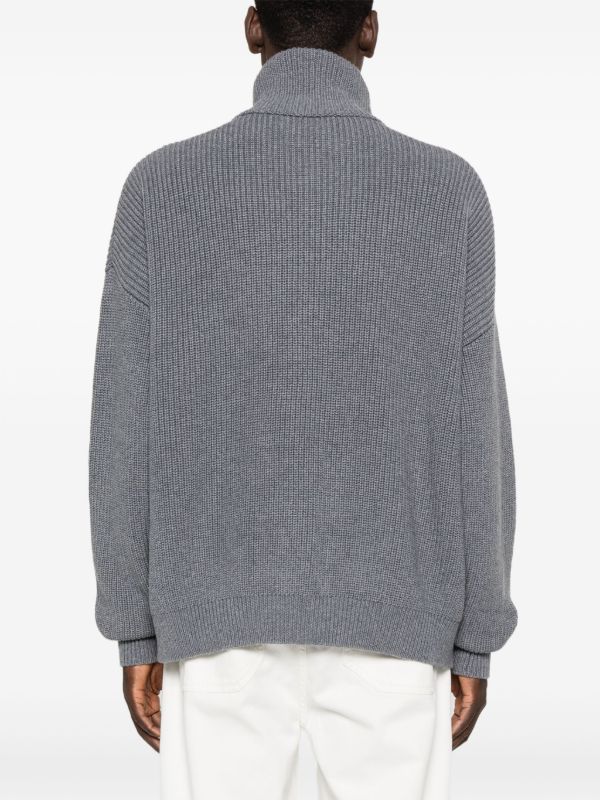 The Frankie Shop Half-zip Fastening Jumper | Browns Knitted Sweaters