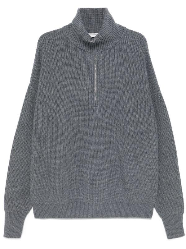 The Frankie Shop half-zip fastening jumper | Browns Knitted Sweaters