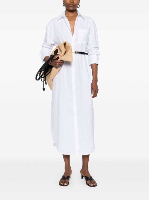 The Frankie Shop Helena Shirt Midi Dress | Browns Day Dresses