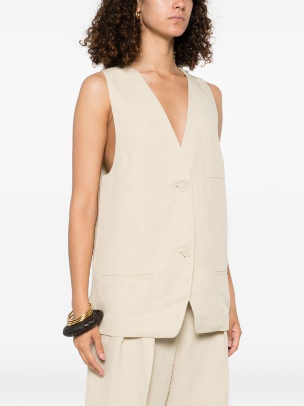 The Frankie Shop Melrose Waistcoat | Browns Waistcoats & Gilets